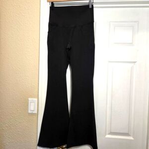 Viconow Flare Leggings Front Pockets, Medium